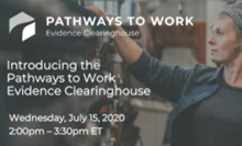 Introducing the Pathways to Work Evidence Clearinghouse: Launch Event Recording
