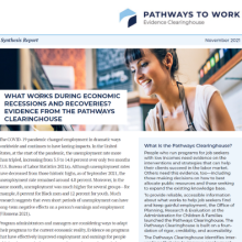 Download What Works During Economic Recessions and Recoveries? Evidence from Pathways to Work